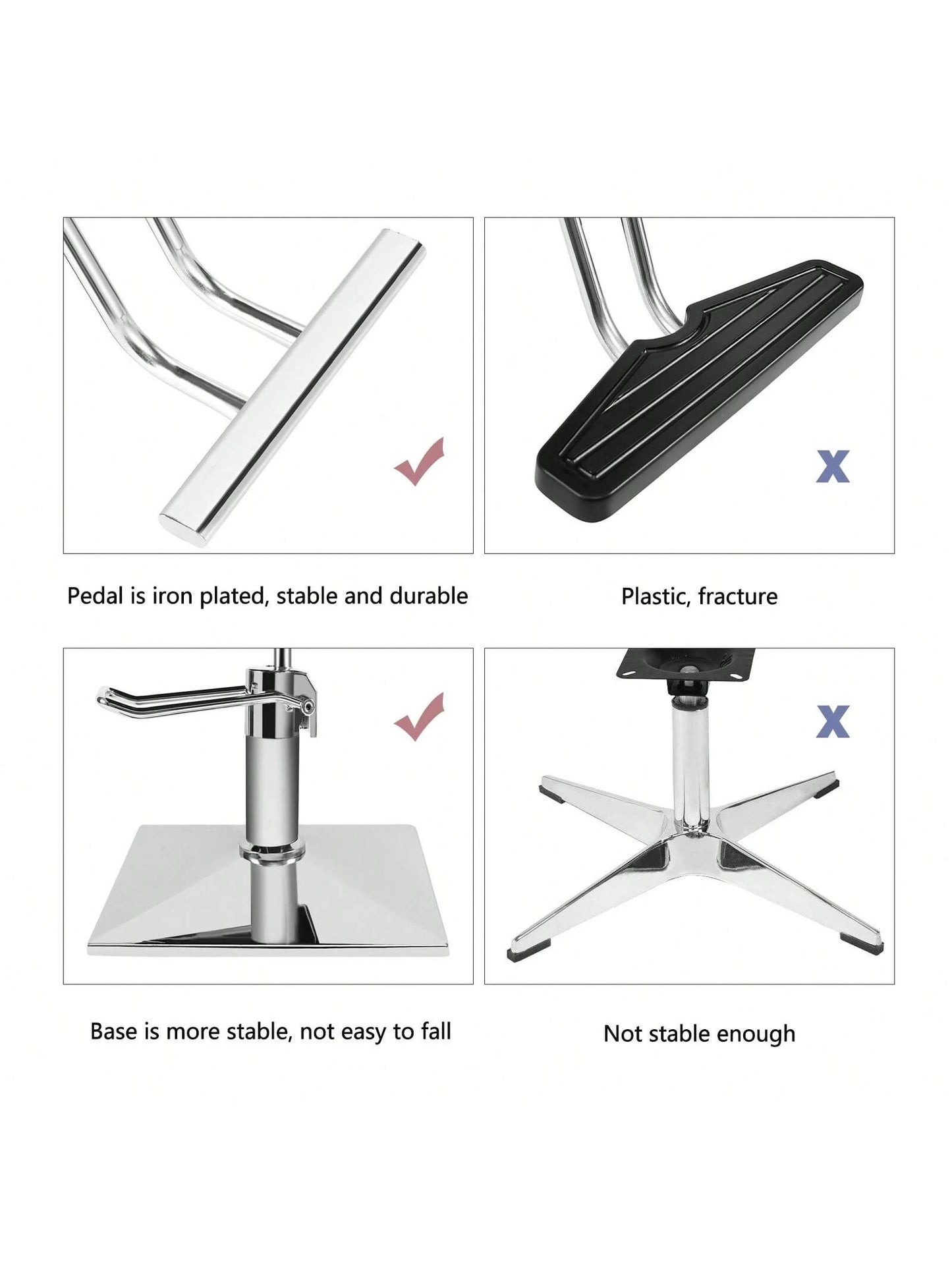 Artist hand Salon Black Chair| Hair Stylist, Women, Man| Heavy Duty Hydraulic Pump, 360 Degrees Rolling Swivel, Spa Beauty Equipment| Max Load Weight 330 Lbs