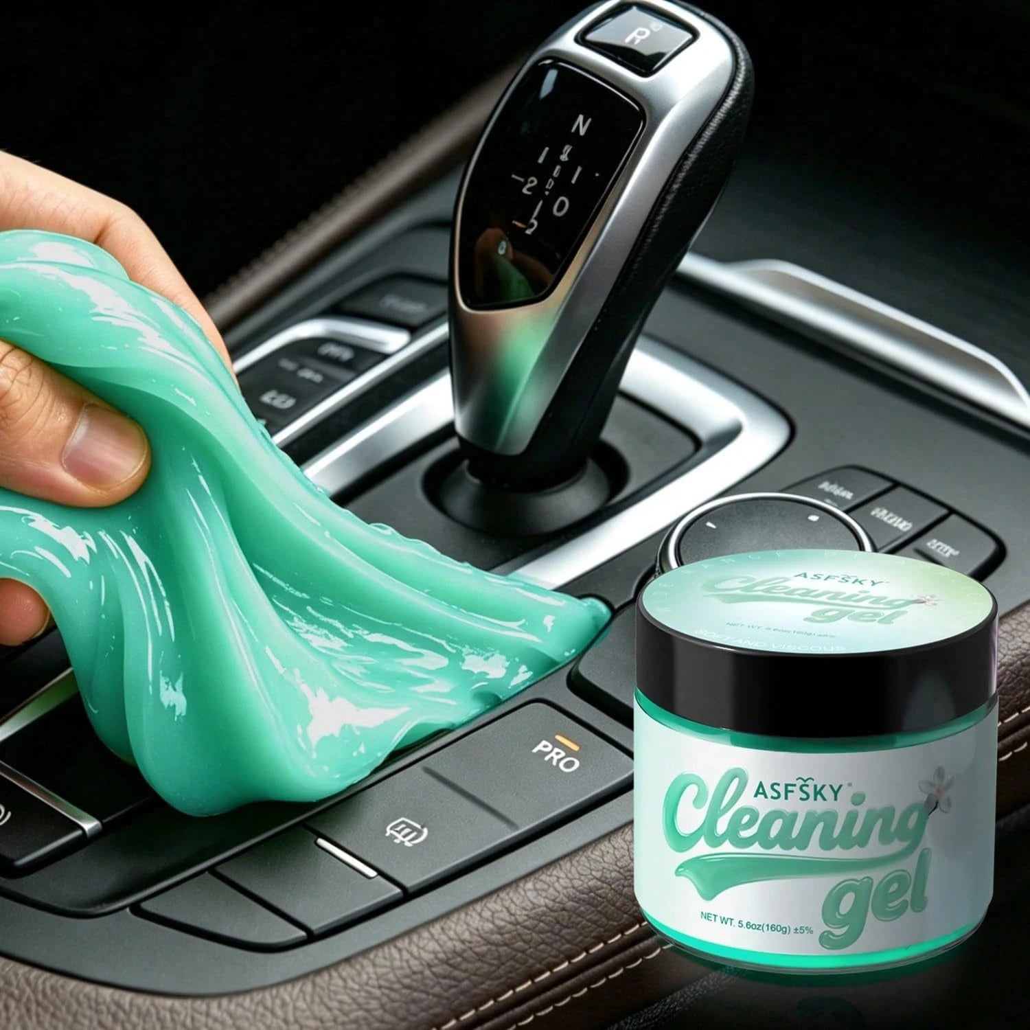 ASFSKY Car Cleaning Gel (Green,Magnolia) Cleaning Putty Universal Dust Cleaning Car Interior Cleaner Keyboard Dust Remover Car Slime Gifts For Women