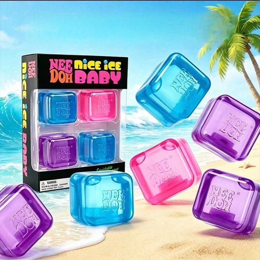 asmodee NeeDoh Squishy Toys (4pcs), Stress Relief Toys- Perfect For Office Relaxation Or Home Entertainment. Great Choice For Graduation Gifts, Soft Toys Or Room Decor.