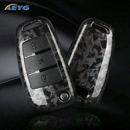 Audi A1 A3 A4 8P 8L 8V A5 B6 B7 A6 A7 C5 C6 Q3 Q5 Q7 4F S3 S4 S6 RS3 TT Dedicated ABS Carbon Fiber Car Key Fob Protective Case