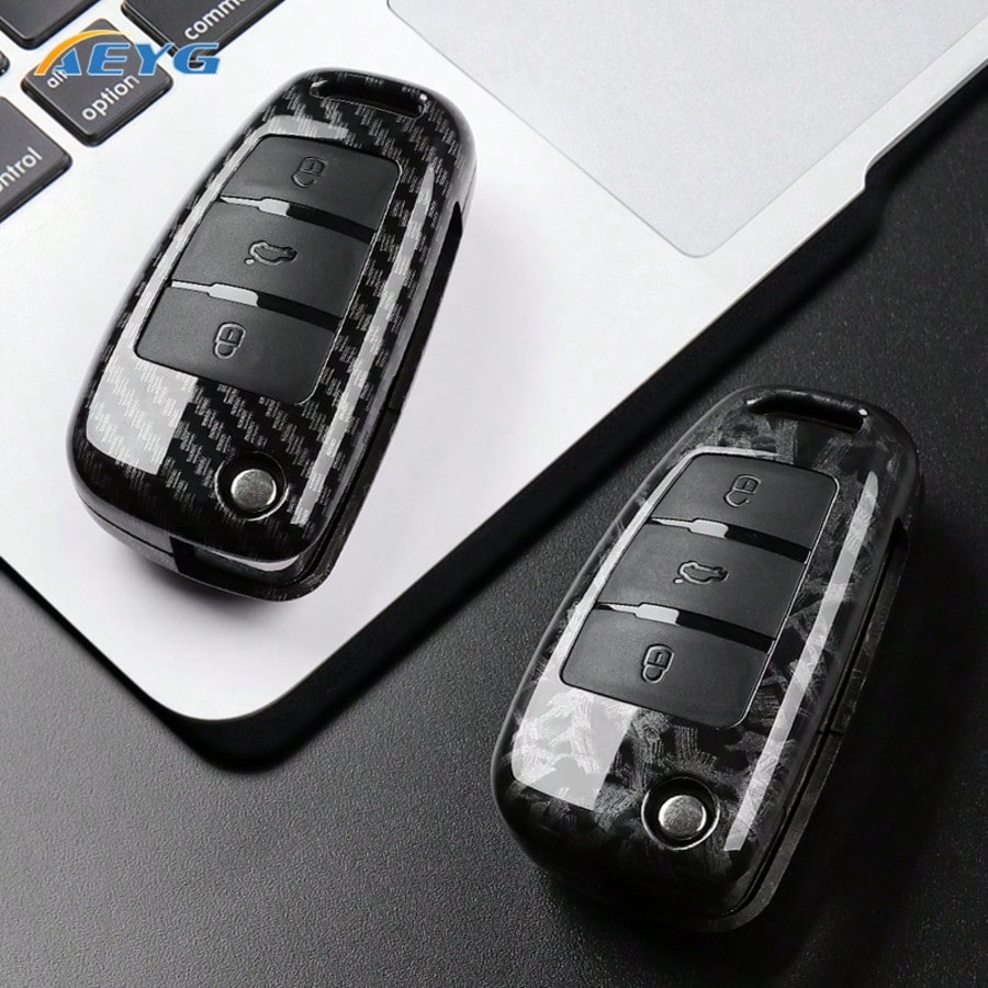 Audi A1 A3 A4 8P 8L 8V A5 B6 B7 A6 A7 C5 C6 Q3 Q5 Q7 4F S3 S4 S6 RS3 TT Dedicated ABS Carbon Fiber Car Key Fob Protective Case