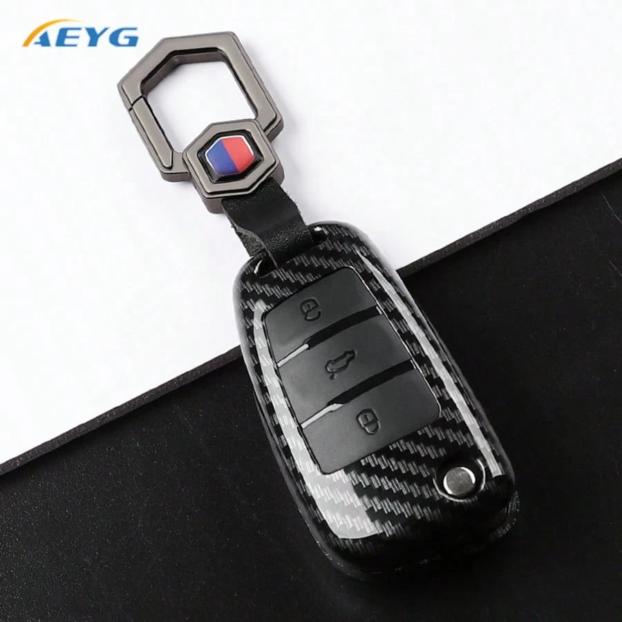 Audi A1 A3 A4 8P 8L 8V A5 B6 B7 A6 A7 C5 C6 Q3 Q5 Q7 4F S3 S4 S6 RS3 TT Dedicated ABS Carbon Fiber Car Key Fob Protective Case