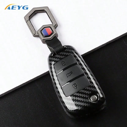 Audi A1 A3 A4 8P 8L 8V A5 B6 B7 A6 A7 C5 C6 Q3 Q5 Q7 4F S3 S4 S6 RS3 TT Dedicated ABS Carbon Fiber Car Key Fob Protective Case
