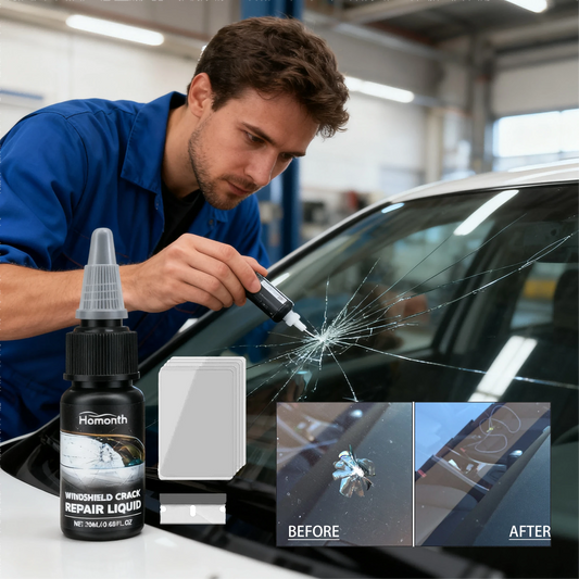 Auto Windshield Crack Care Solution- Auto Glass Care Tools Cracked Glass Adhesive- Easy And Fast Repair For Extended Service Life, Windshield Crack Remover, Vehicle Maintenance, Quick Fix, Portable