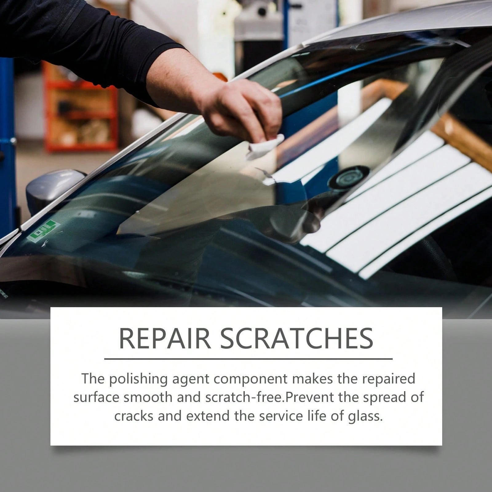Auto Windshield Crack Care Solution- Auto Glass Care Tools Cracked Glass Adhesive- Easy And Fast Repair For Extended Service Life, Windshield Crack Remover, Vehicle Maintenance, Quick Fix, Portable
