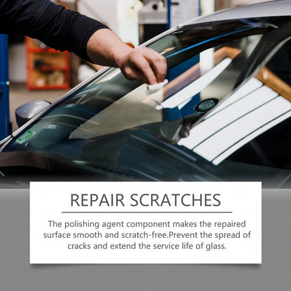 Auto Windshield Crack Care Solution- Auto Glass Care Tools Cracked Glass Adhesive- Easy And Fast Repair For Extended Service Life, Windshield Crack Remover, Vehicle Maintenance, Quick Fix, Portable