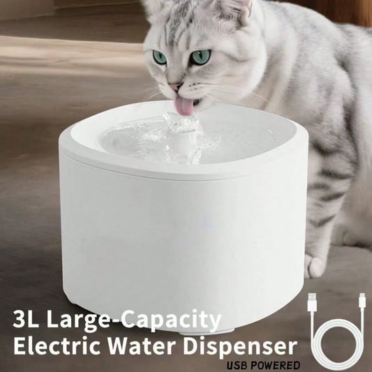 Automatic Pet Water Fountain, USB Powered, Silent Circulation, Suitable For All Sizes Of Cats And Dogs, No Battery Needed, Durable And Easy To Clean, Ideal For Home And Commercial Use