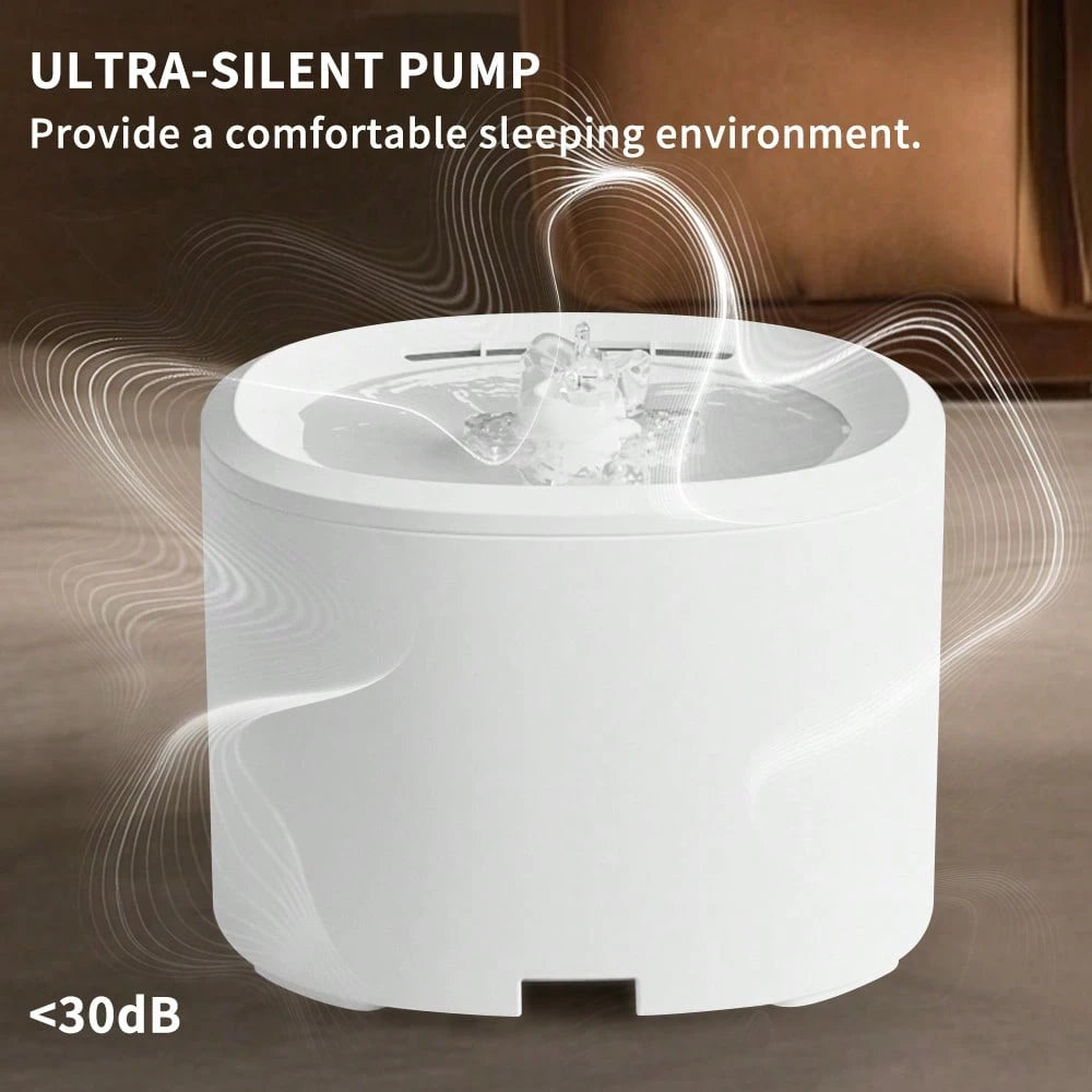 Automatic Pet Water Fountain, USB Powered, Silent Circulation, Suitable For All Sizes Of Cats And Dogs, No Battery Needed, Durable And Easy To Clean, Ideal For Home And Commercial Use