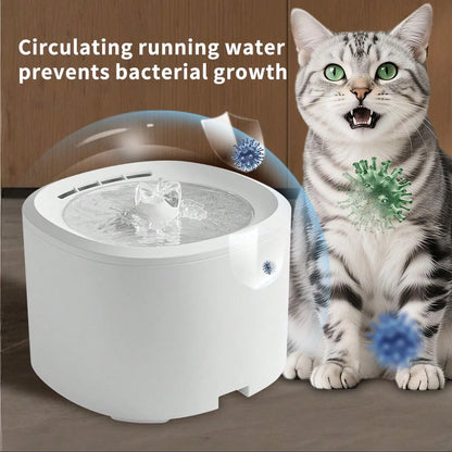 Automatic Pet Water Fountain, USB Powered, Silent Circulation, Suitable For All Sizes Of Cats And Dogs, No Battery Needed, Durable And Easy To Clean, Ideal For Home And Commercial Use