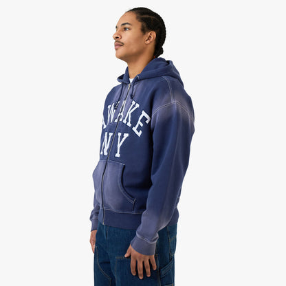 Awake NY Collegiate Arch Zip Hoodie / Navy