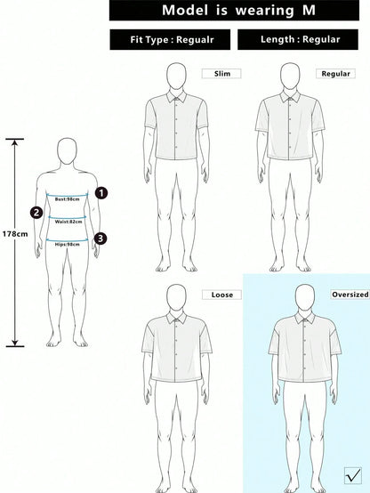 AXEPEAK Men's Loose Fit PU Short Sleeve Shirt, Streetwear Inspired