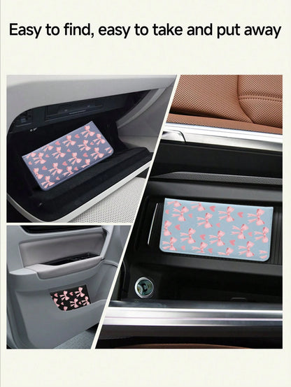 Ayotu Airplane Flight Route Pattern Car Registration & Insurance Holder- Vehicle Glove Box Organizer, Car & Truck Accessory Box, Suitable For Storing Important Documents, Driver's License, Passport