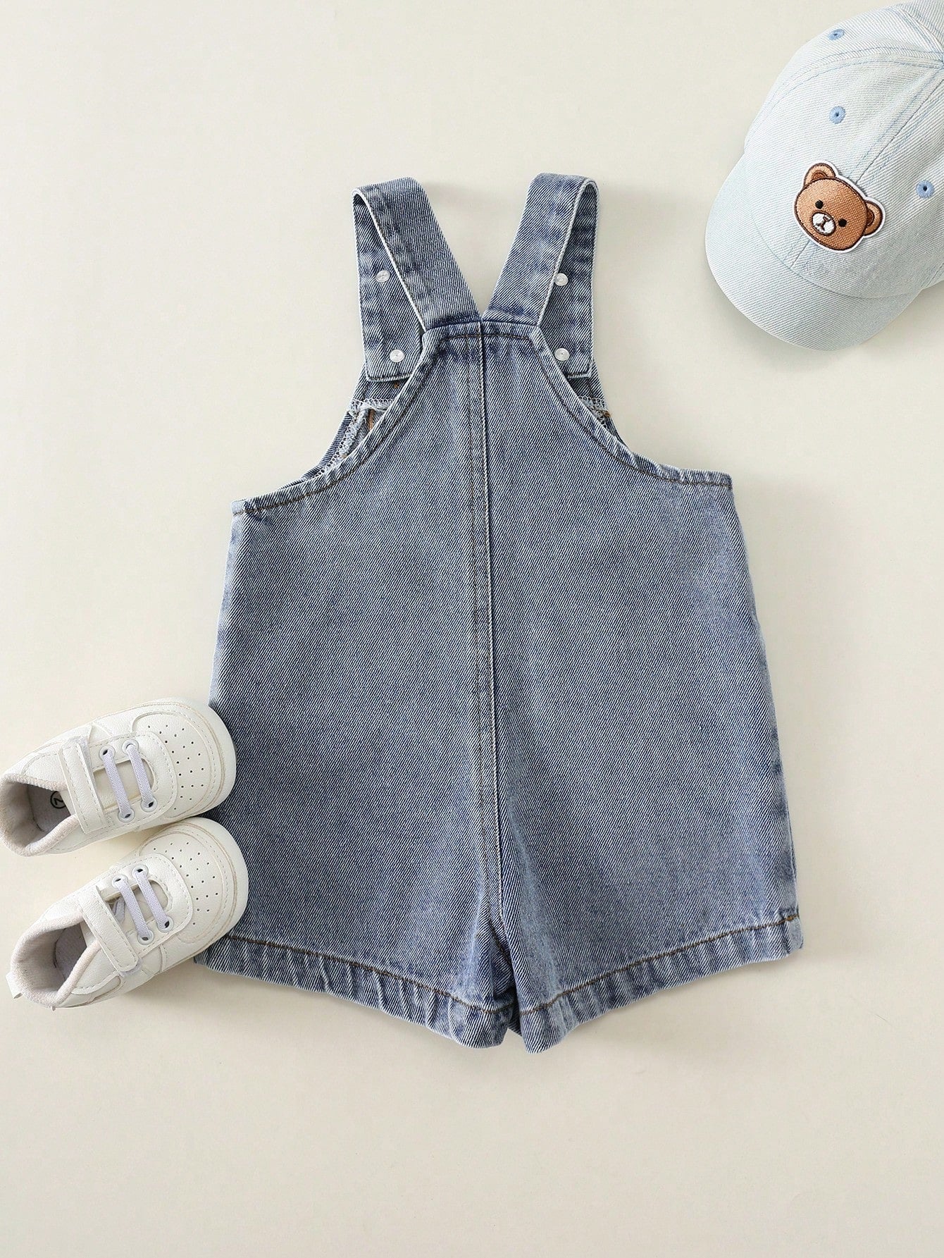Baby Boy Baby Girl Summer Casual Cute Denim Overalls Bear Overalls Cute Overalls