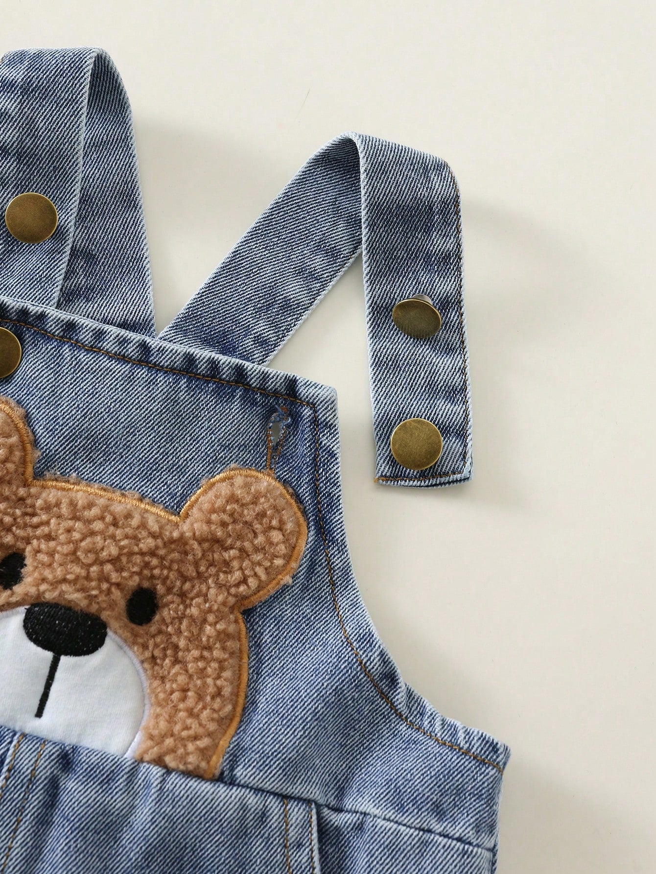 Baby Boy Baby Girl Summer Casual Cute Denim Overalls Bear Overalls Cute Overalls
