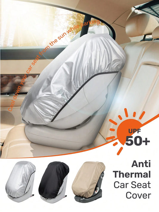 Baby Car Seat Sun Shade, Double-Sided Dust-Proof Design, Adjustable Elastic Band, Suitable For Most Baby Car Seats And Carriers, All-Season Use, Baby Shower Gift