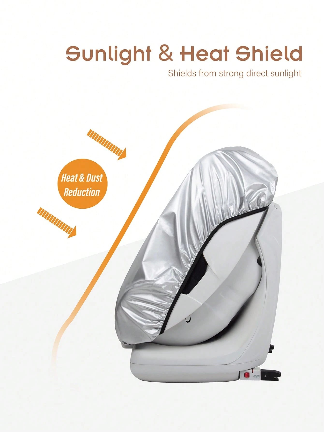 Baby Car Seat Sun Shade, Double-Sided Dust-Proof Design, Adjustable Elastic Band, Suitable For Most Baby Car Seats And Carriers, All-Season Use, Baby Shower Gift