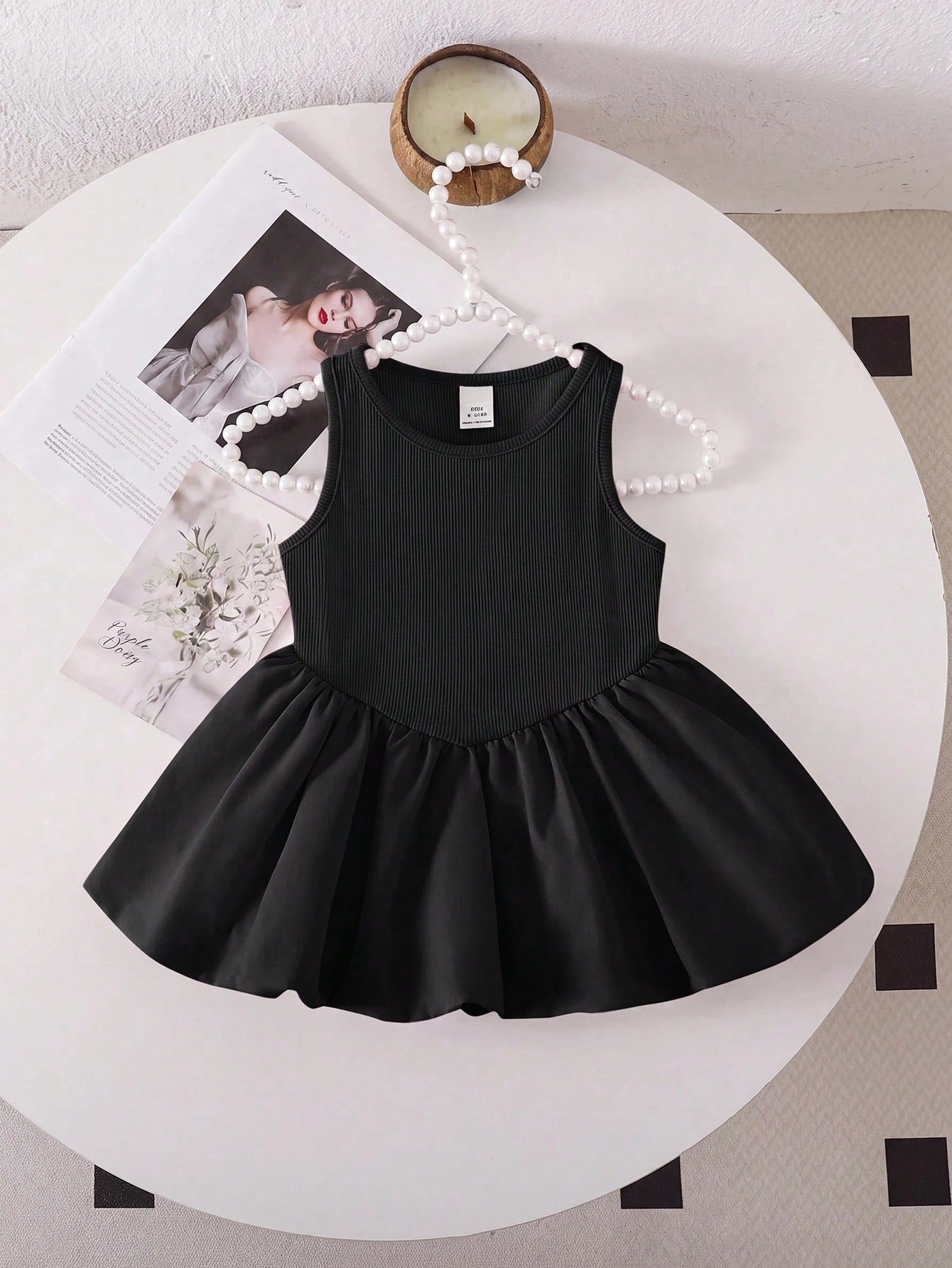 Baby Girl Baby Girl Fashionable Cute Casual Summer Red Knit Patchwork Hollow Out Sleeveless Graphic Print Jumpsuit