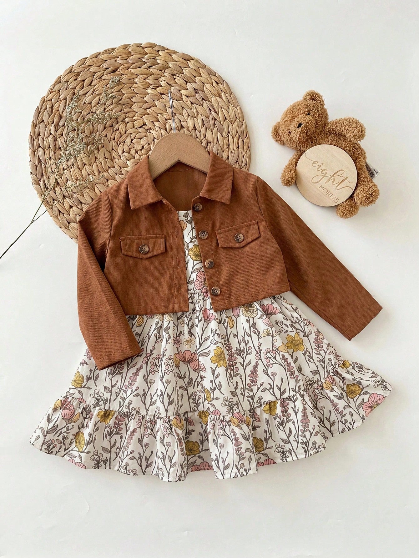 Baby Girl Ditsy Floral Sleeveless Summer Casual Strap Dress