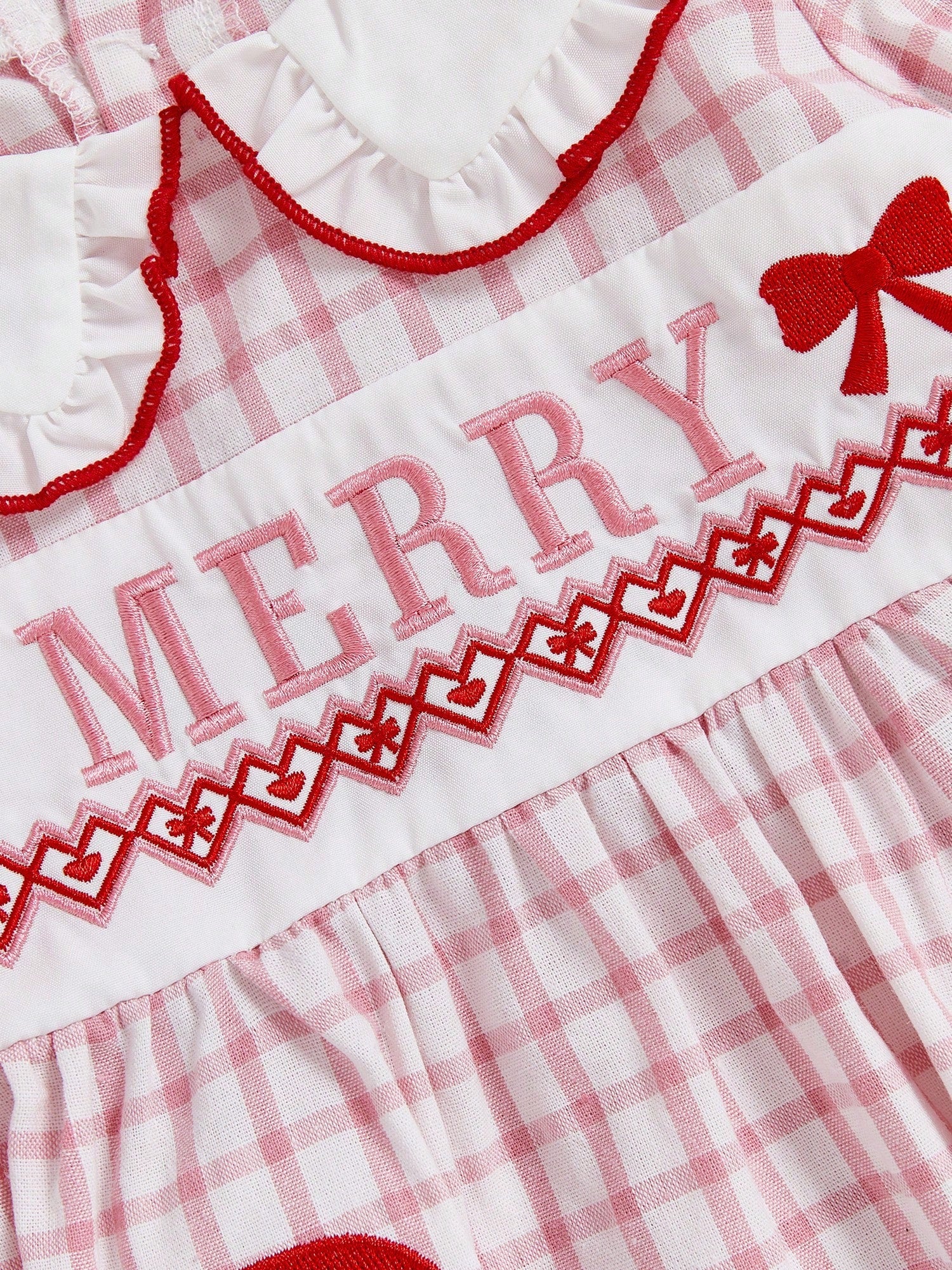Baby Girl Football Outfit Smocked Bubble Romper Long Sleeve Cutest Football Fan Embroidery Striped Jumpsuit One Piece Fall Winter Clothes