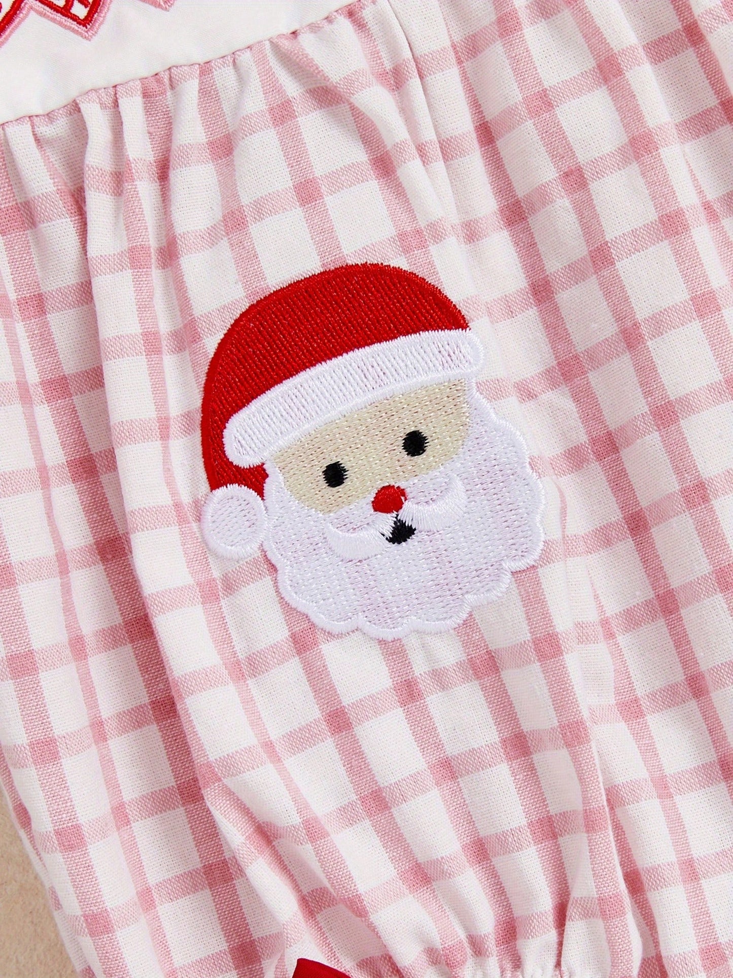 Baby Girl Football Outfit Smocked Bubble Romper Long Sleeve Cutest Football Fan Embroidery Striped Jumpsuit One Piece Fall Winter Clothes