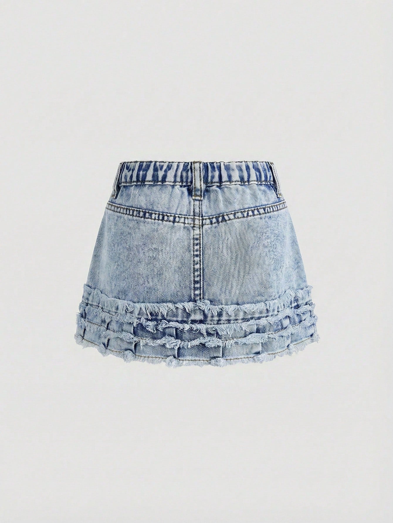 Baby Girl Lovely Pink Bow Blue Denim Skirt, Kid Spring And Summer Casual Vacation Country Boho Wear, Beach For Kid Girls, Festival Festival Of Girls