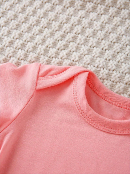 Baby, Hand-Picked By My Grandpa In Heaven, With Letter Prints, Available In Multiple Colors, 100% Cotton, Suitable For Daily Wear