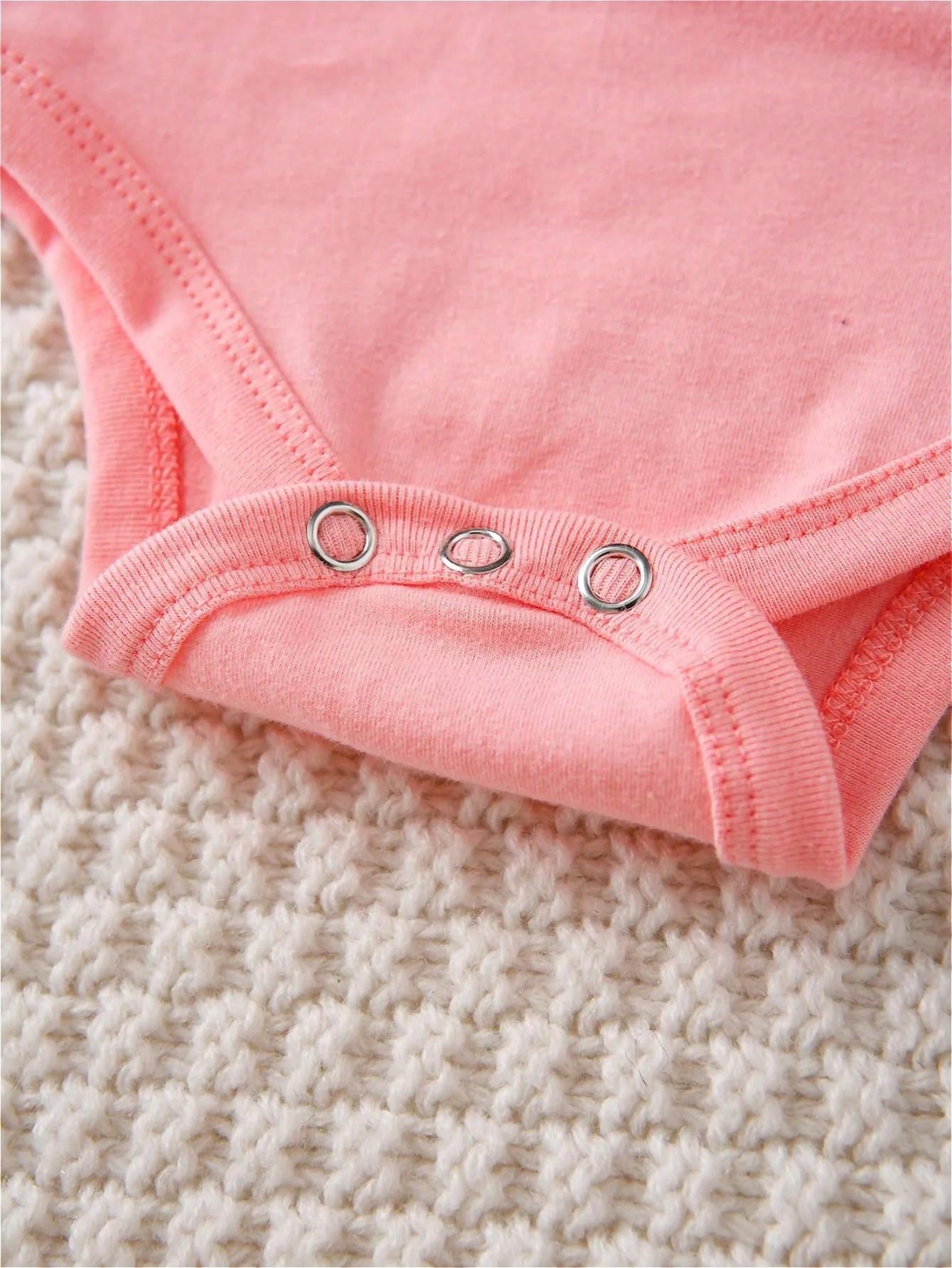 Baby, Hand-Picked By My Grandpa In Heaven, With Letter Prints, Available In Multiple Colors, 100% Cotton, Suitable For Daily Wear