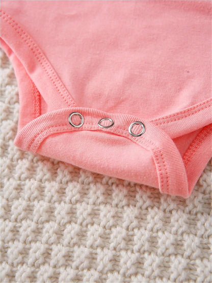 Baby, Hand-Picked By My Grandpa In Heaven, With Letter Prints, Available In Multiple Colors, 100% Cotton, Suitable For Daily Wear