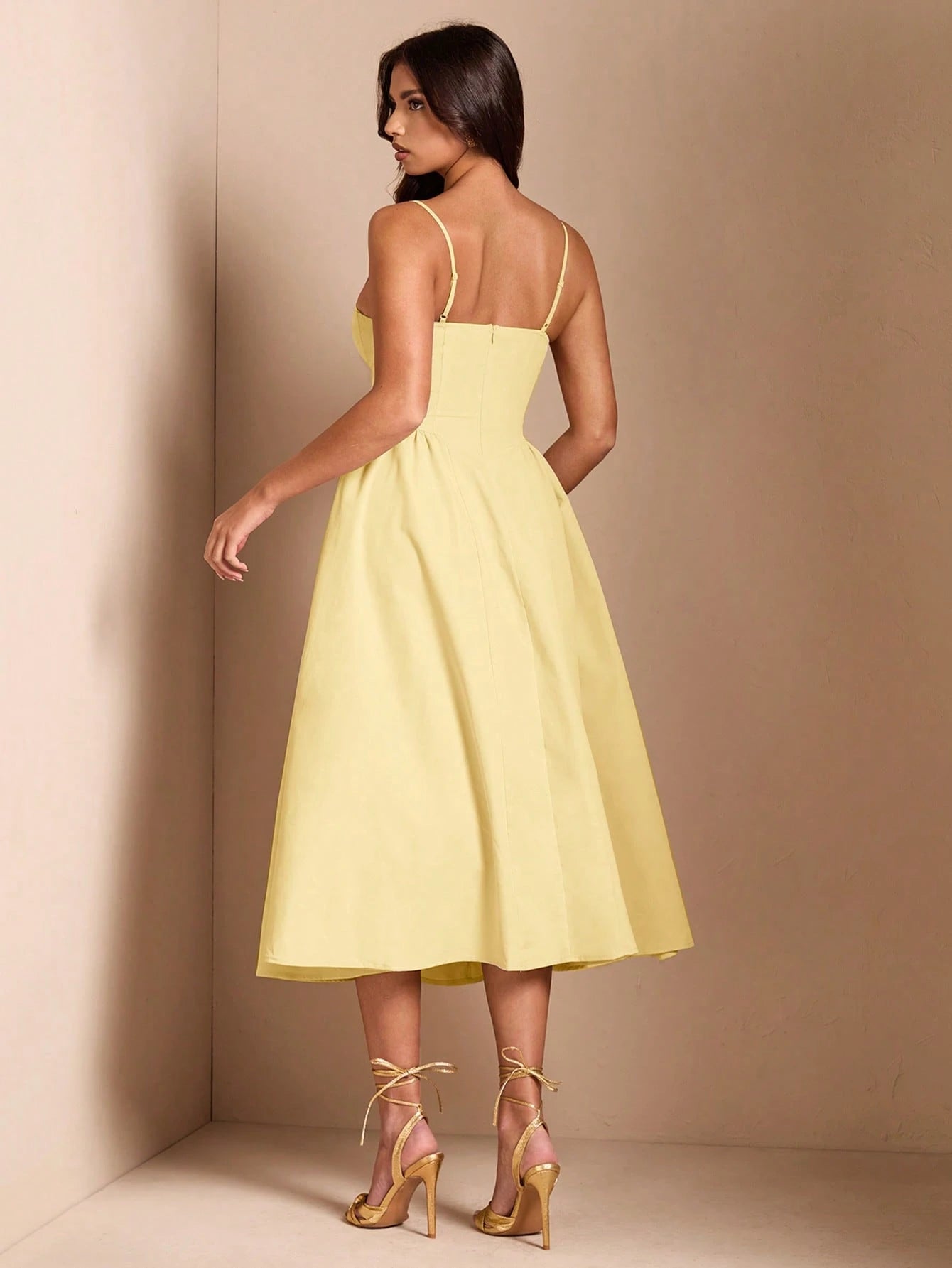 BAE Elegant Women's Sleeveless Long Puff Dress, Suitable For Daily Dates, Outings, Nightclubs, Parties, And Gatherings In Autumn,Summer Dresses For Women