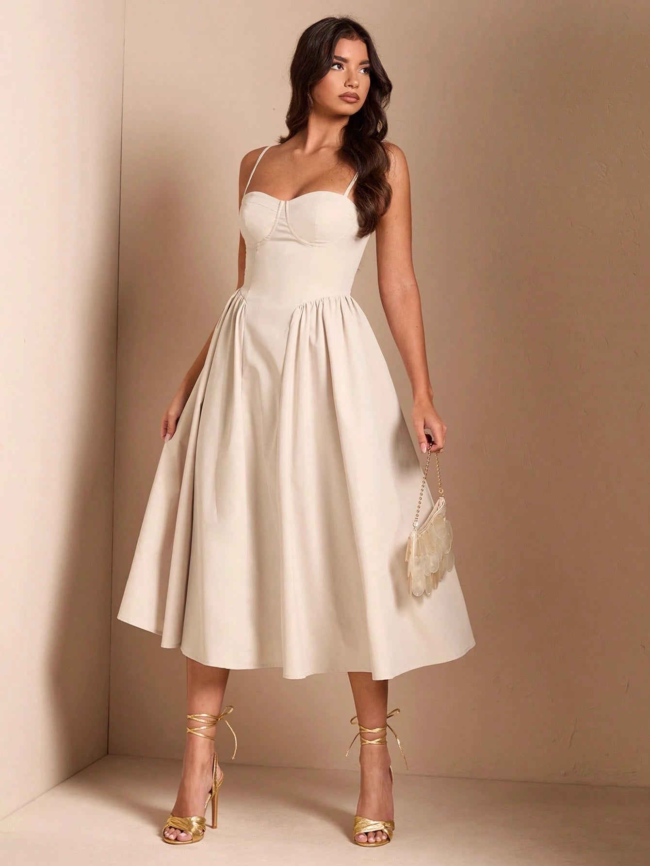 BAE Elegant Women's Sleeveless Long Puff Dress, Suitable For Daily Dates, Outings, Nightclubs, Parties, Autumn Season,Summer Dresses For Women,Dresses For Women Summer