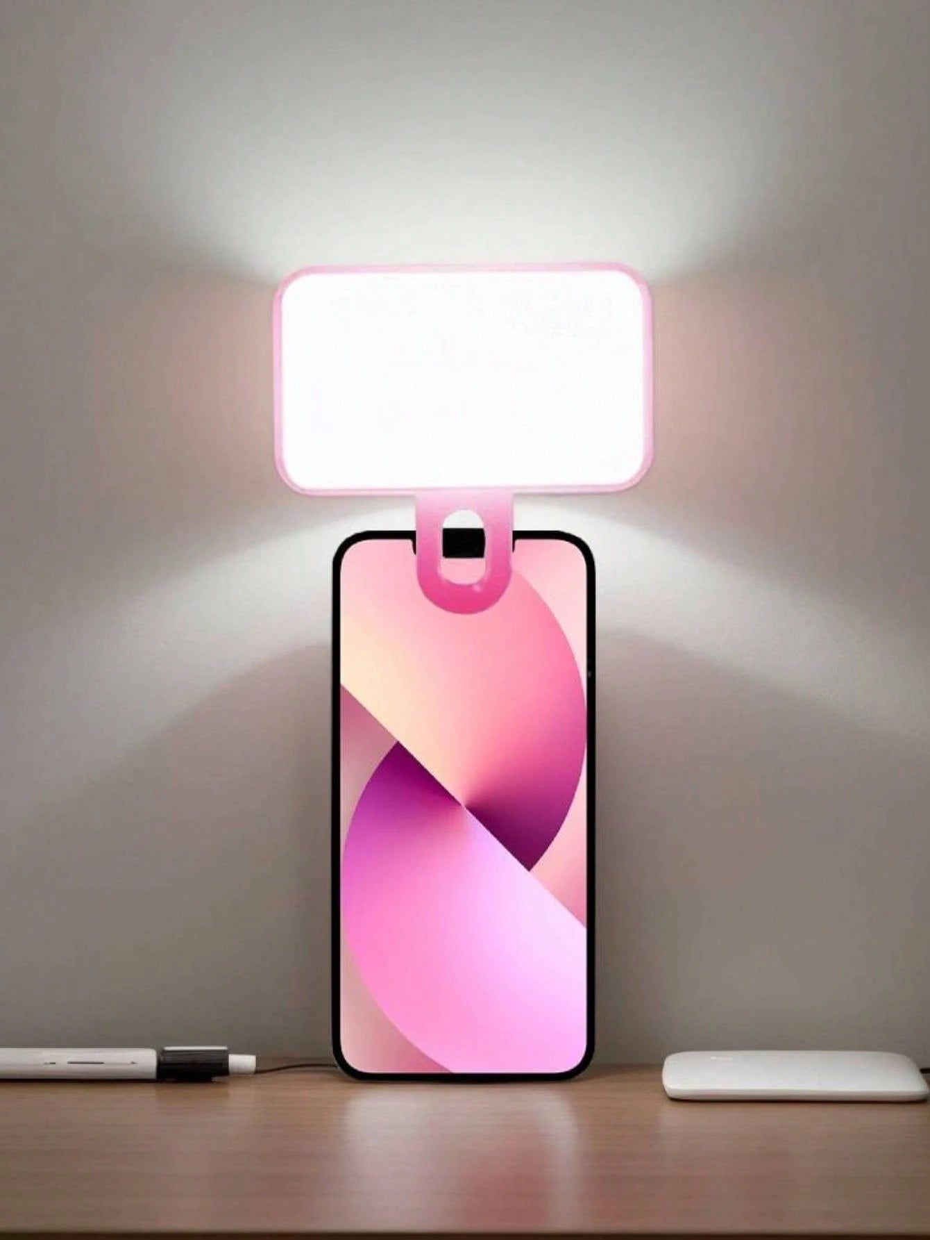 Baijun XU 1pc LED Selfie Light, 3 Lighting Modes, Portable Clip-On Fill Light, Suitable For Makeup, Live Streaming, Zoom Meetings, Rechargeable For Phone & Camera