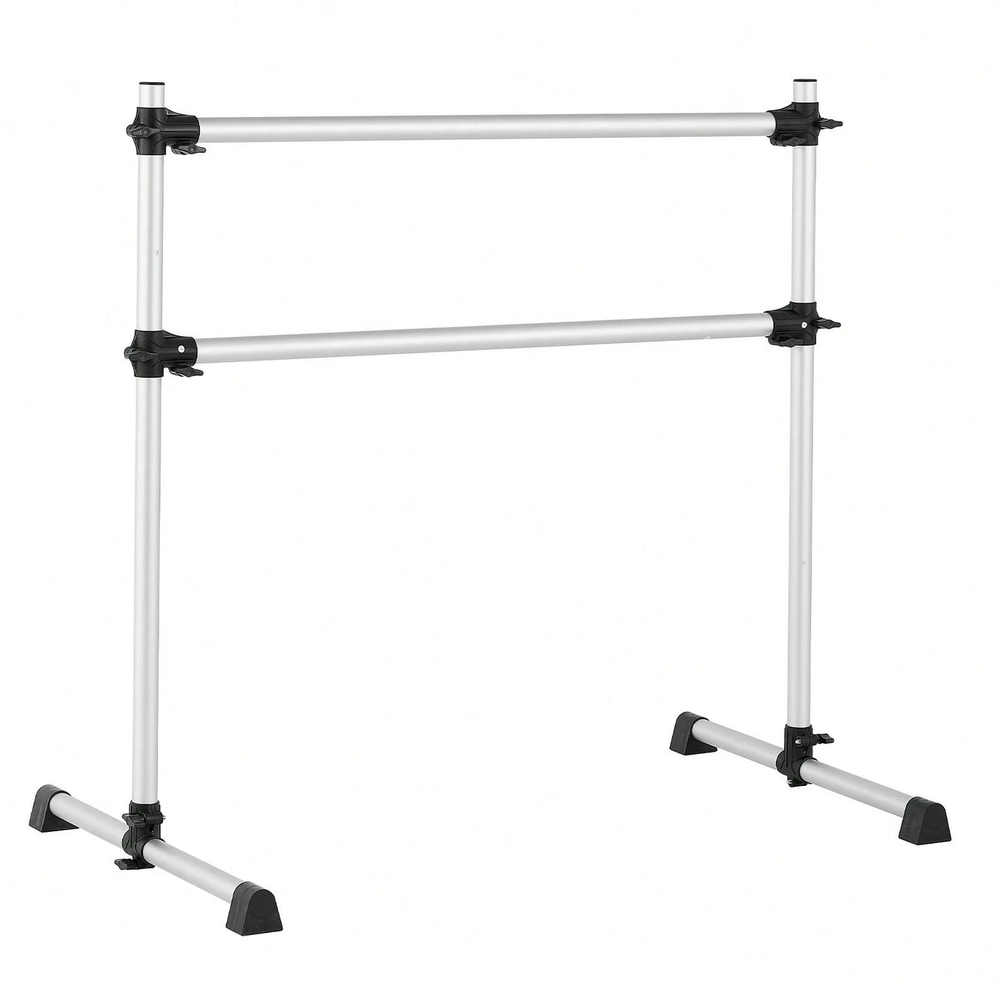 Ballet Barre, 4 Ft Aluminum Double Barre Bar For Home, Freestanding Portable Ballet Stretching Dance Bars, Height Adjustable Anti-Wobble Fitness Studio Equipment, For Pilates Balance Workout
