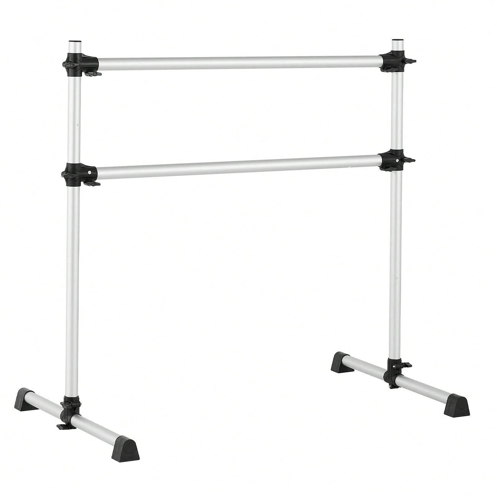 Ballet Barre, 4 Ft Aluminum Double Barre Bar For Home, Freestanding Portable Ballet Stretching Dance Bars, Height Adjustable Anti-Wobble Fitness Studio Equipment, For Pilates Balance Workout