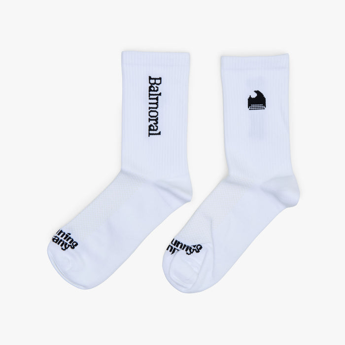Balmoral Running Socks / White