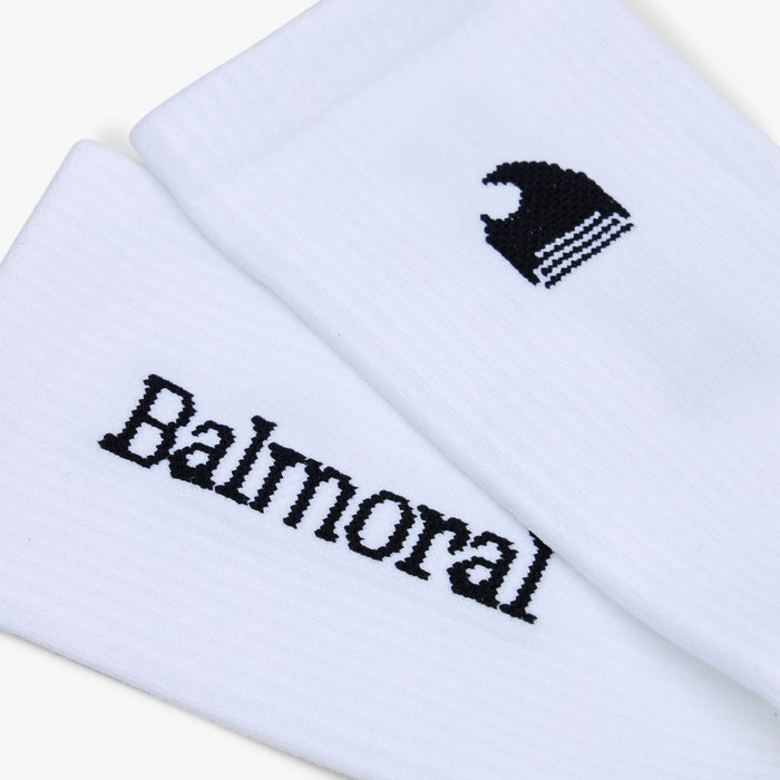 Balmoral Running Socks / White