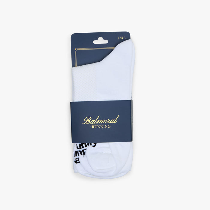 Balmoral Running Socks / White