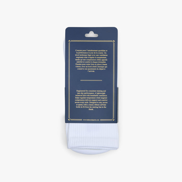 Balmoral Running Socks / White