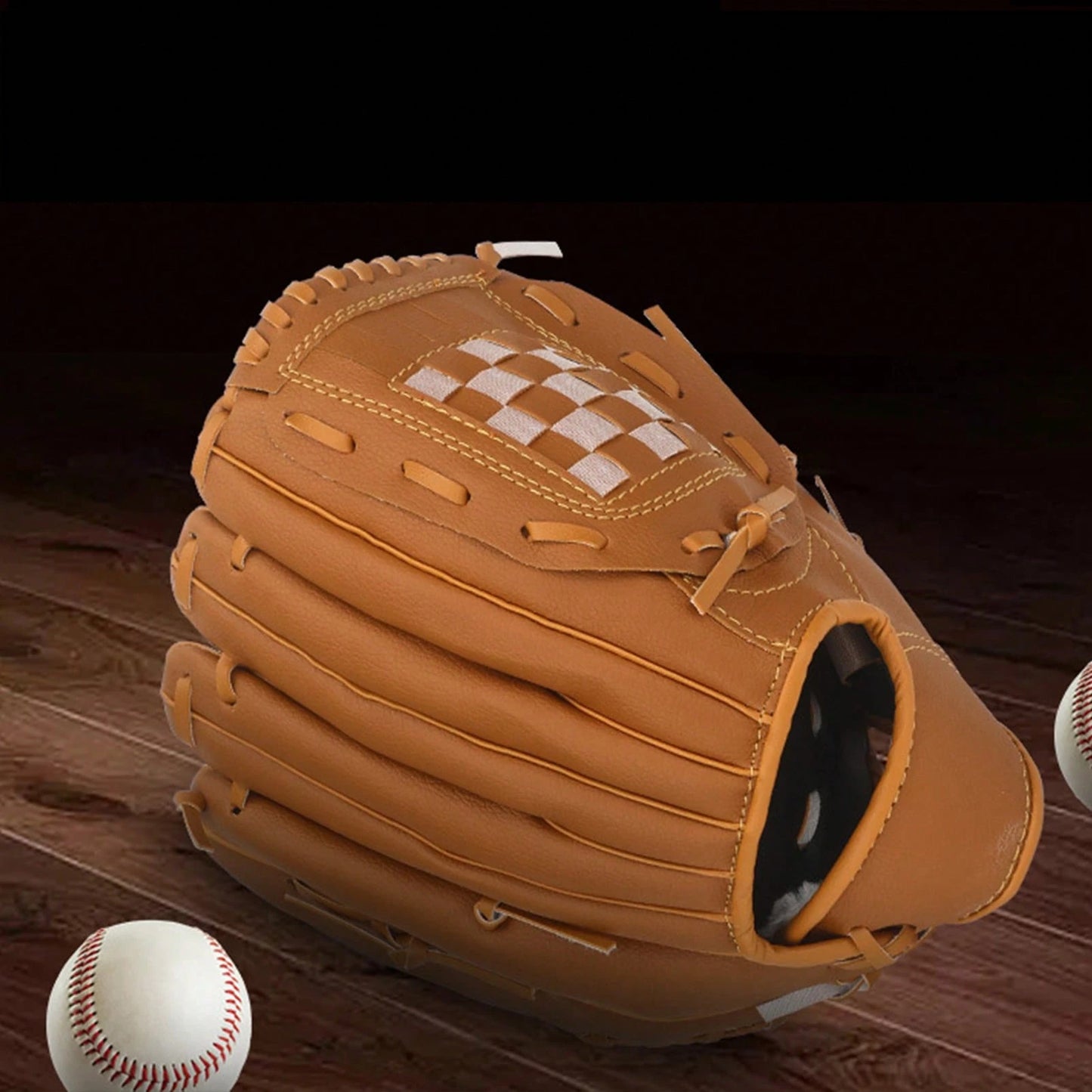 Baseball Glove PU Leather Thickened Catching Glove Infield Pitcher Training Gear For Beginners And Adults