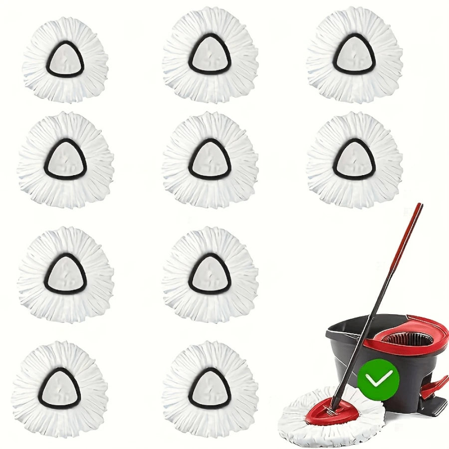 BDTGP Microfiber Mop Replacement Head, Washable And Durable Supplementary Cloth, 360 Degree Wet/Dry Use, Easy To Clean, No Need For Electricity, Household Cleaning Product