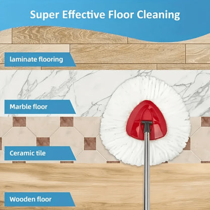 BDTGP Microfiber Mop Replacement Head, Washable And Durable Supplementary Cloth, 360 Degree Wet/Dry Use, Easy To Clean, No Need For Electricity, Household Cleaning Product