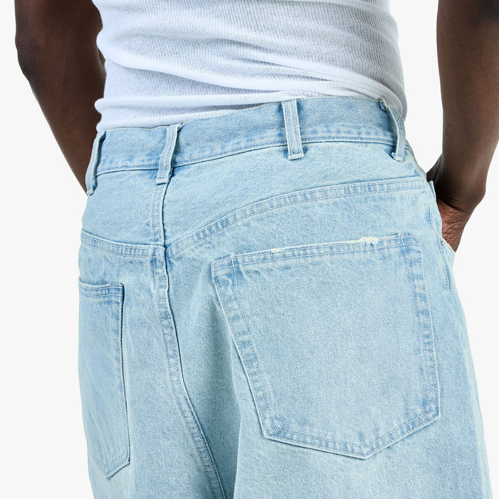 BEAMS Damage Denim Shorts / Ice Wash