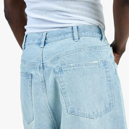 BEAMS Damage Denim Shorts / Ice Wash