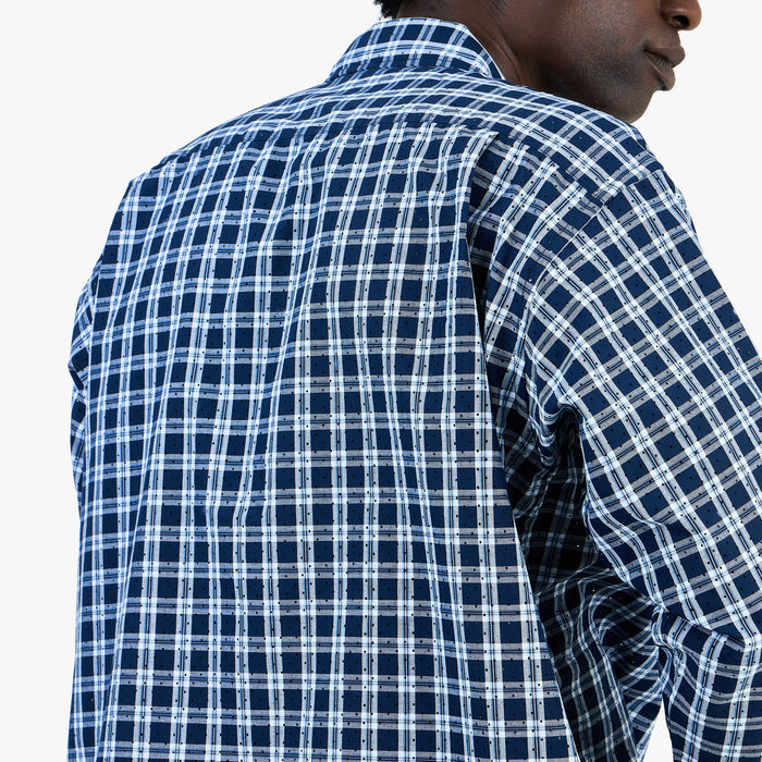 BEAMS Half-Zip Pullover Shirt / Blue