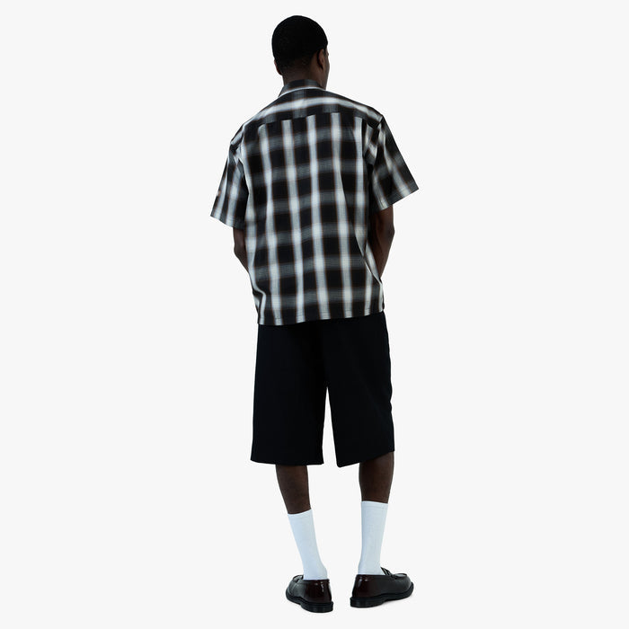 BEAMS Wide Short Slacks / Black