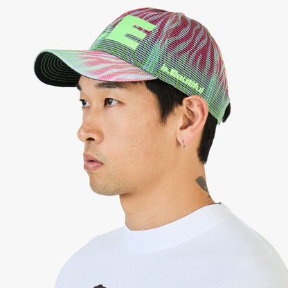 b.Eautiful b.E Hat Multi Zebra Mesh / Highlighter