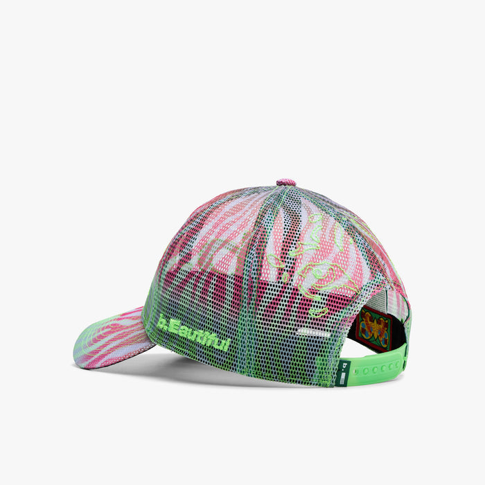 b.Eautiful b.E Hat Multi Zebra Mesh / Highlighter