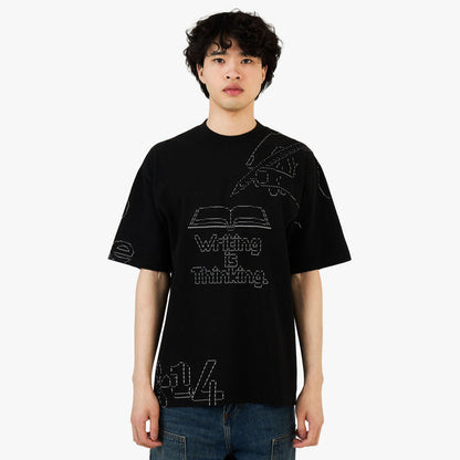 b.Eautiful Writing T-Shirt / Black