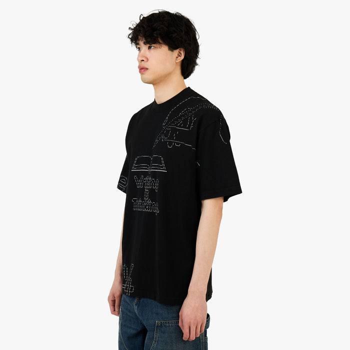b.Eautiful Writing T-Shirt / Black