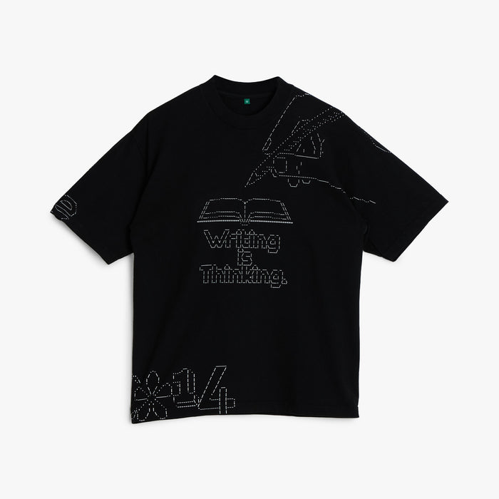 b.Eautiful Writing T-Shirt / Black