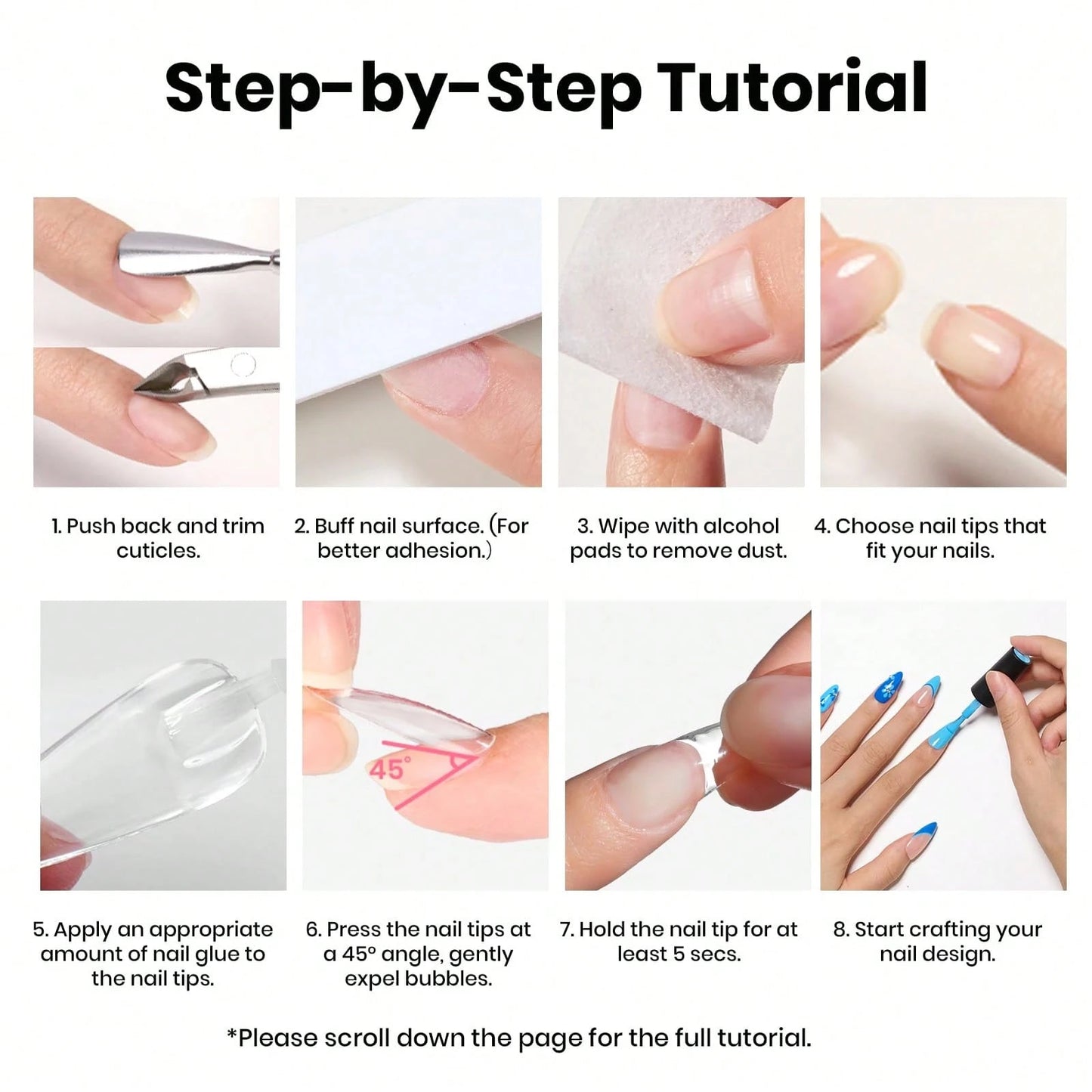Beetles 3Pcs 10ML Super Strong Nail Glue For Press On Nails, Brush-On Glue For Acrylic Nails & Nail Tips, Quick-Dry, No UV Lamp Needed